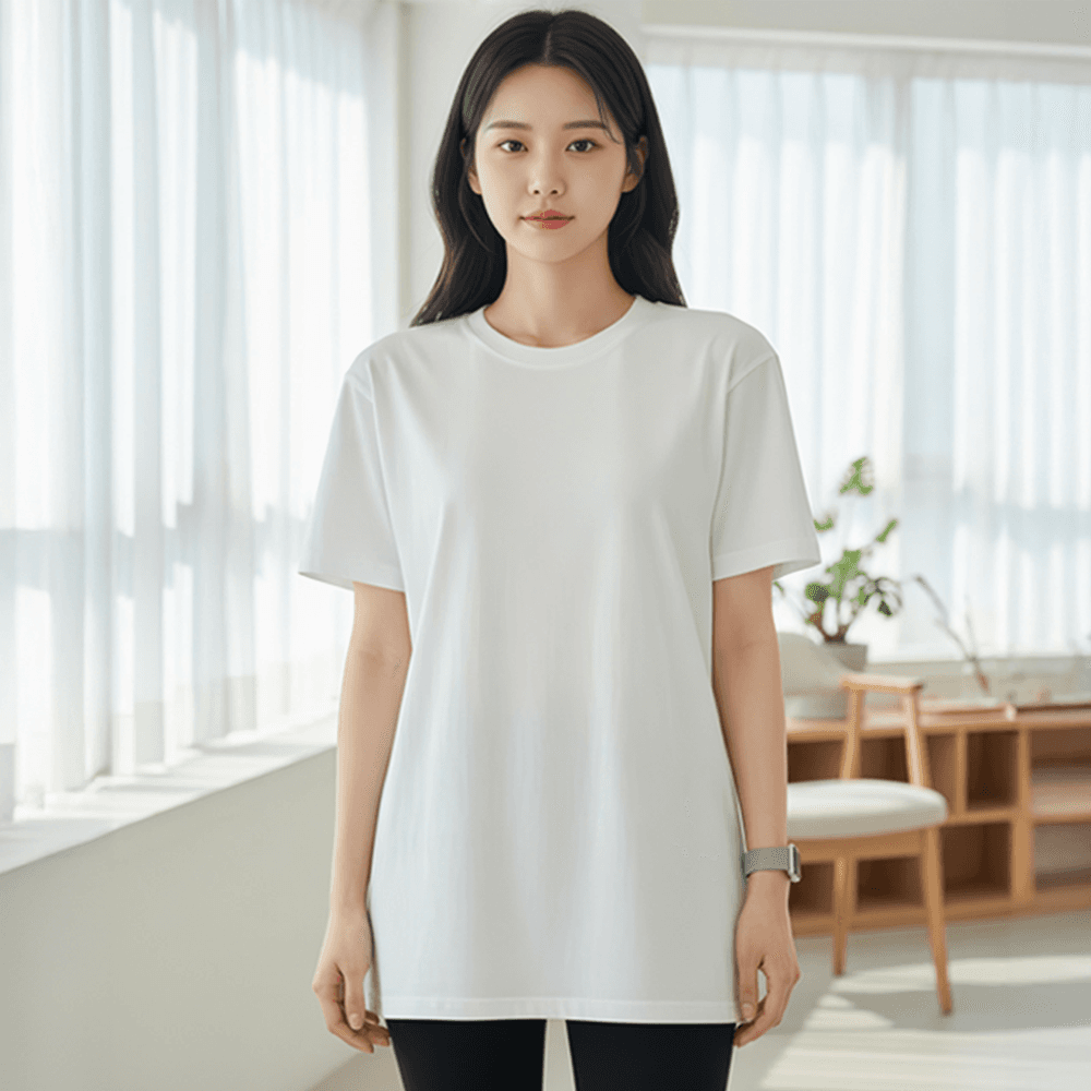 レディース ロングTシャツ レイヤードT 白T ロングTシャツ 無地 レギンス用 トップス