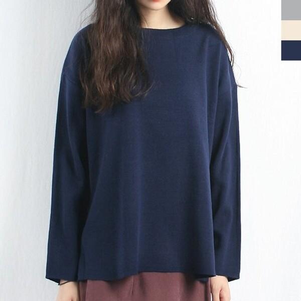 Tシャツ ベーシック レディーストップス 単色 レディーストップス スタイル ゆったりフィット KYR-WD8AA04