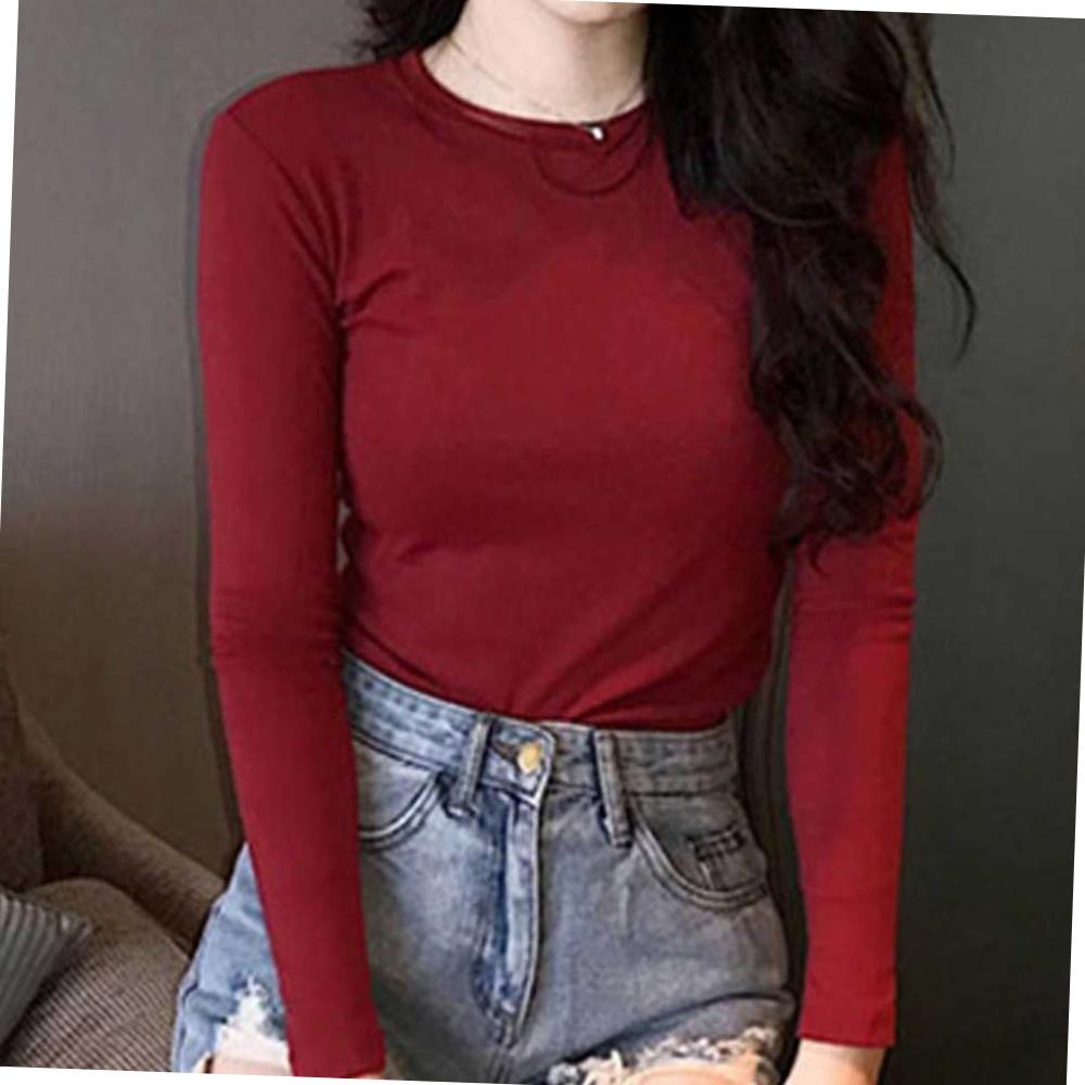 レディース トップス デイリー インナー ラウンドTシャツ レディース デイリーTシャツ M