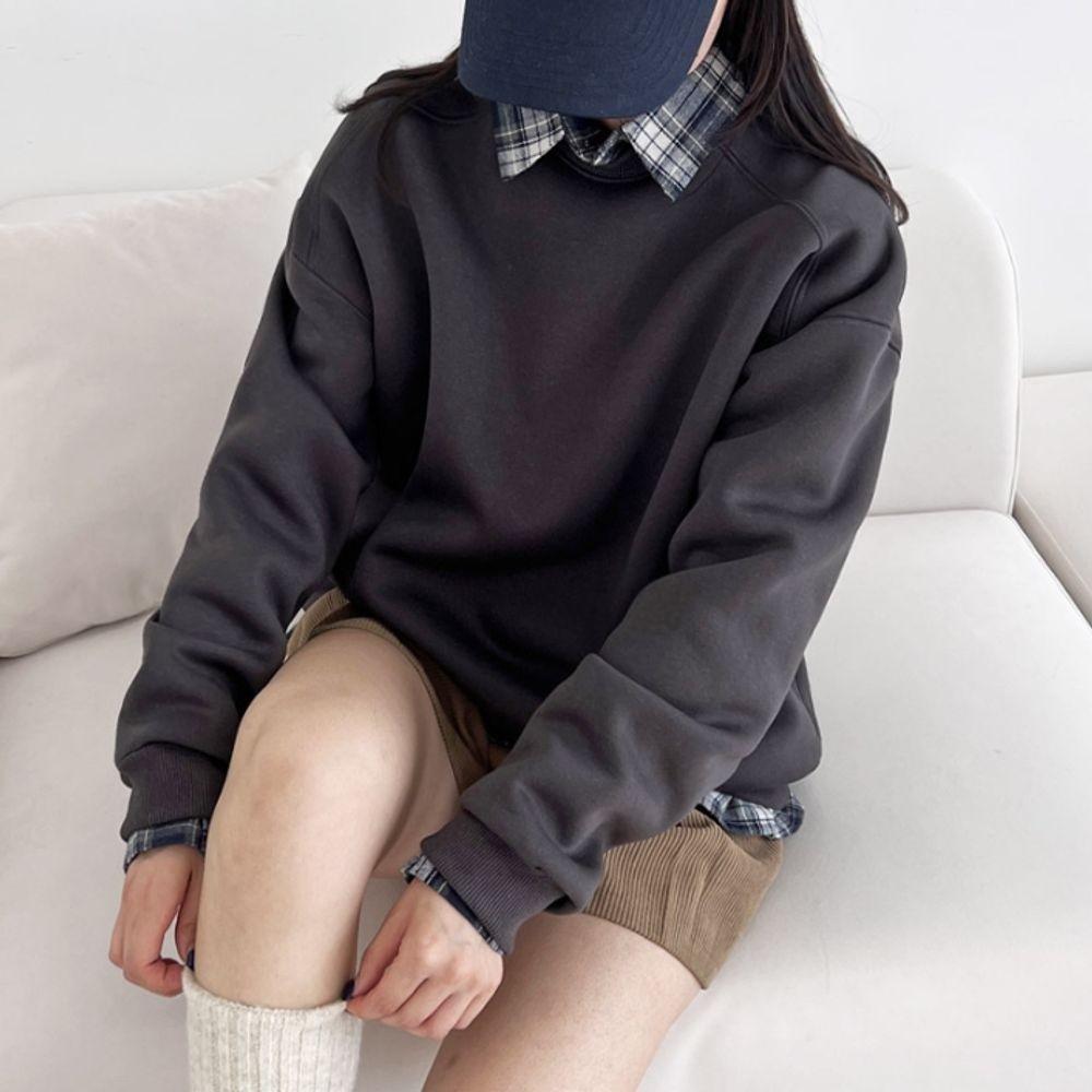 斜めデザイン レディース トレーナー レディース 長袖Tシャツ 冬 トップス 裏起毛 Tシャツ