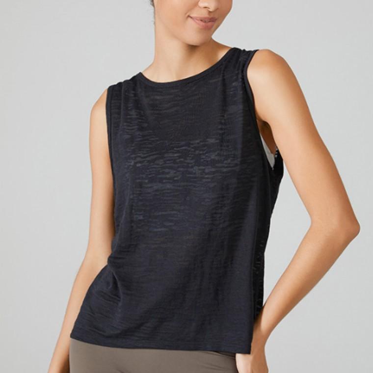 機能性スリーブ アスレジャー レディーストップス デイリールック タンクトップ 速乾 ヨガウェア ルーズフィット