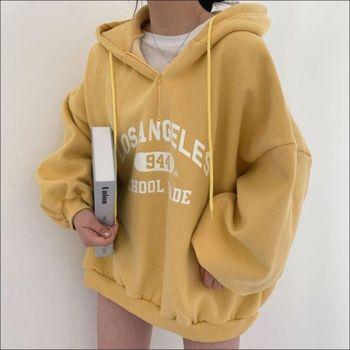 オーバーフィット ハーフジップ 2カラー レディーストップス カジュアル ジップアップフーディー