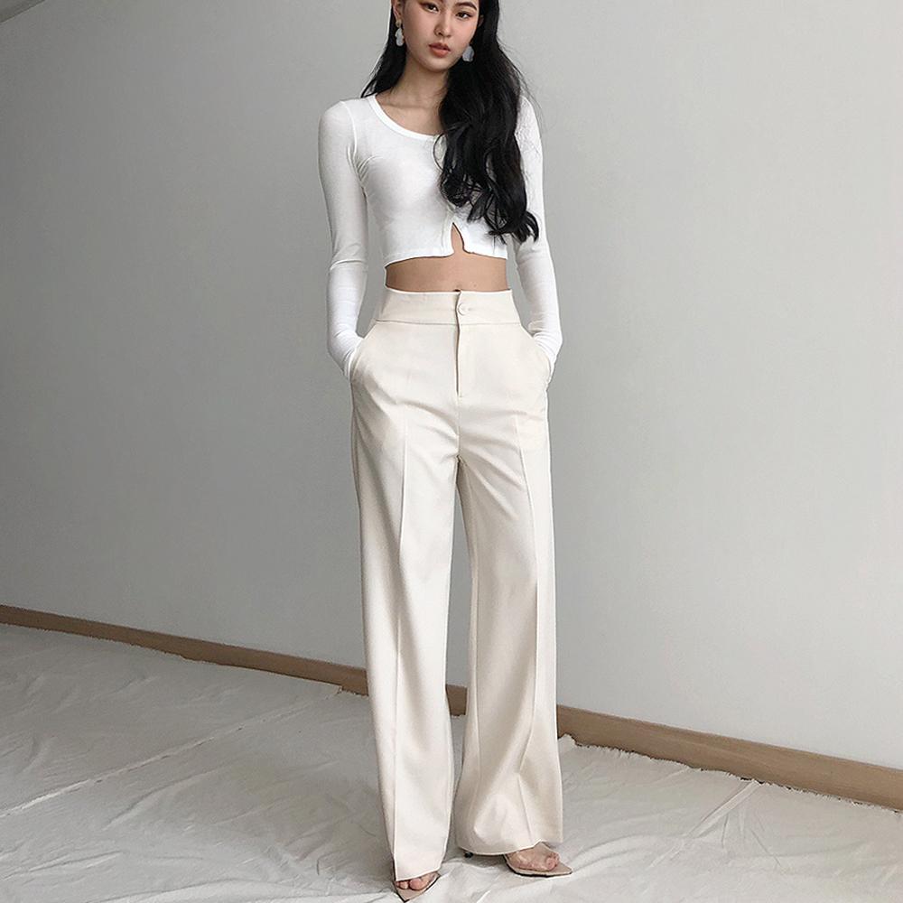 ワイドスラックス 春夏 パンツ フォーマル ワイドパンツ