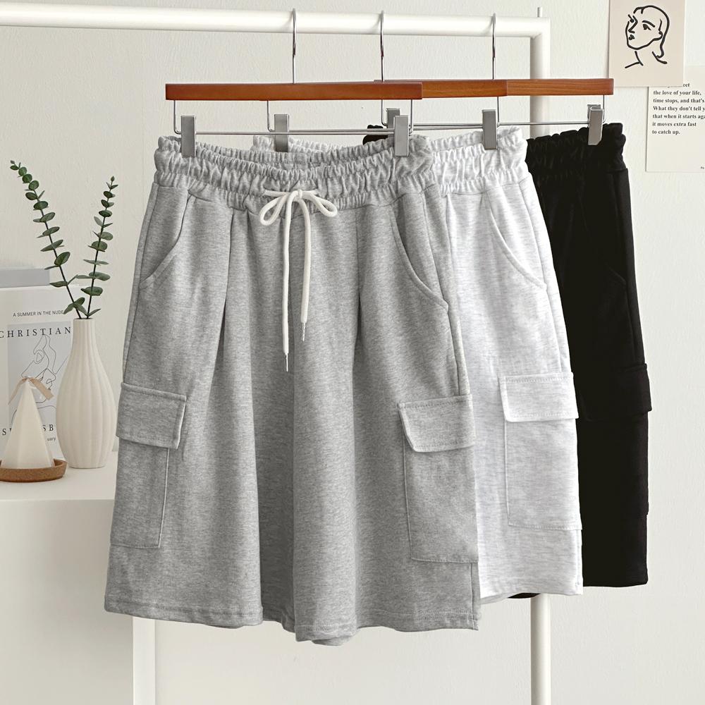 ビスケット レディース ショートパンツ Bermudaパンツ ワイドパンツ カーゴパンツ 春夏秋 ショートパンツ