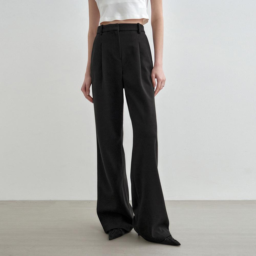 マントル ワンタックスラックス チャコール MDPT025FW