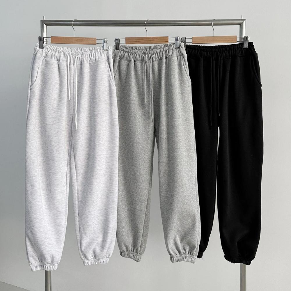 低身長さん向け ジョガーパンツ レディース 9分丈 ジョガーパンツ 裏起毛 トレーニングパンツ バンド付き