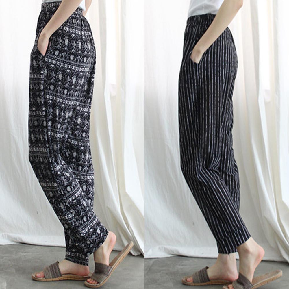 作業着 普段着 もんぺ 部屋着 パジャマ ゴムウエスト もんぺ 農作業 韓風ルームウェア 冷蔵庫パンツ 9分丈 もんぺ