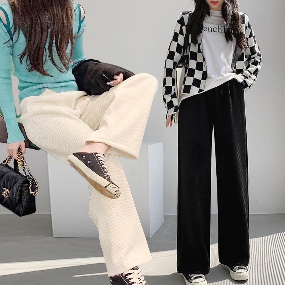 レディース 裏起毛パンツ コーデュロイパンツ ゴールデン 婦人 冬 ワイドパンツ