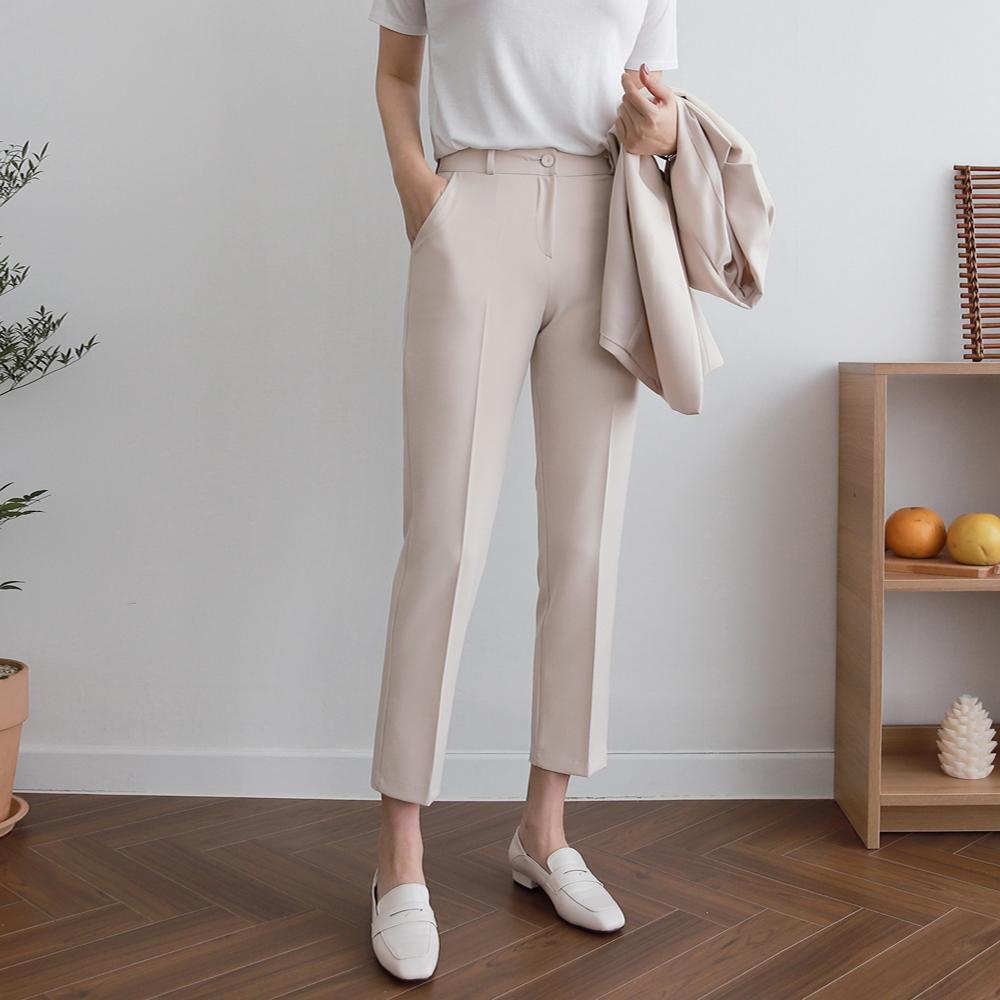 最強ストレッチ スリムストレートパンツ レディース スラックス 春 低身長さん向けパンツ 9分丈 レディース スーツパンツ