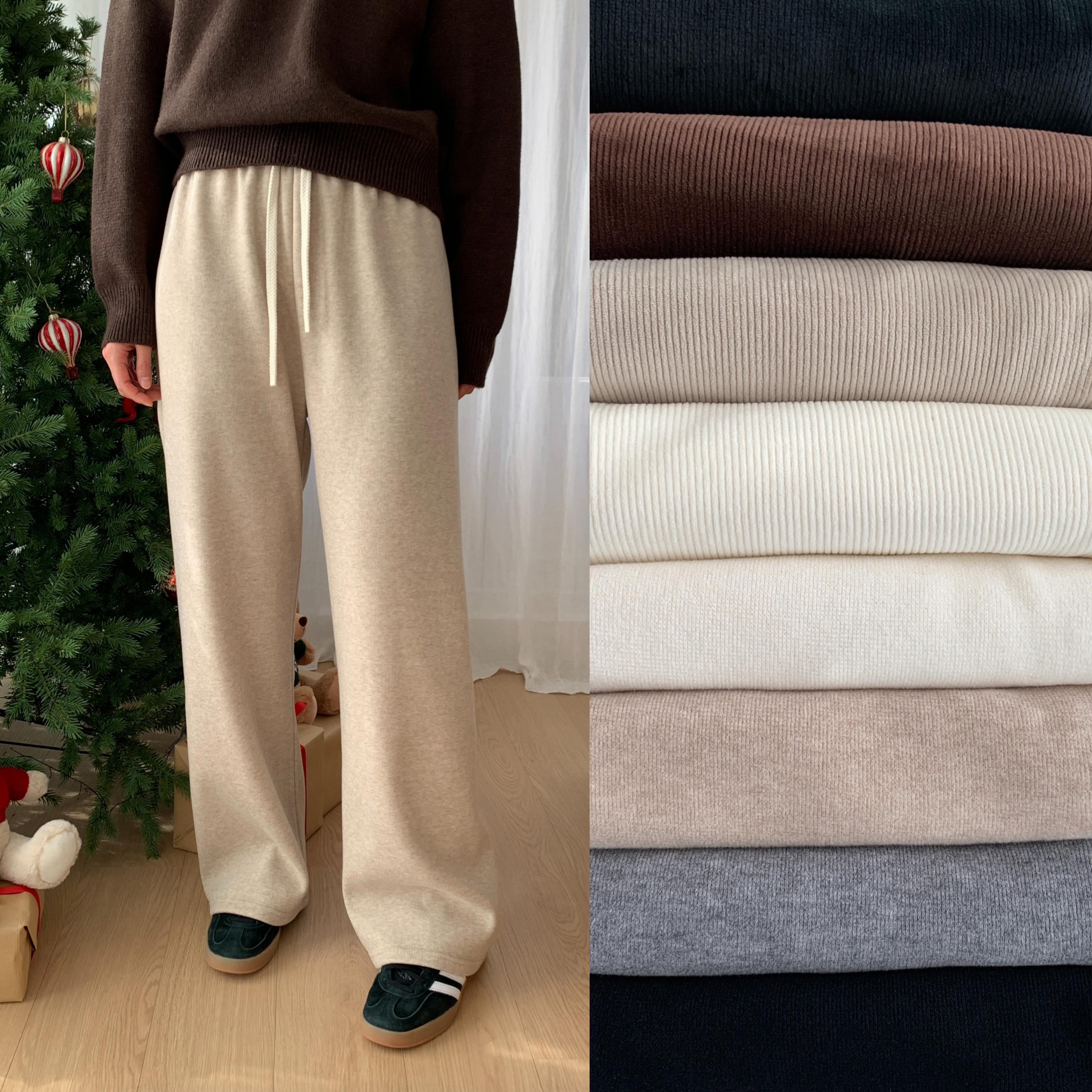 コーデュロイパンツ ビッグサイズ 冬用パンツ 楽ちん 3サイズ ストレートフィット コールテン ワイド 裏起毛パンツ