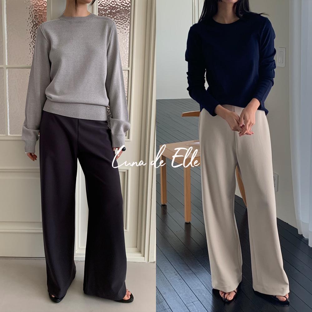 26SS アンダー スタンディング 春 楽ちん スラックス ストレート ワイド ポケット ヒドゥン밴딩 パンツ