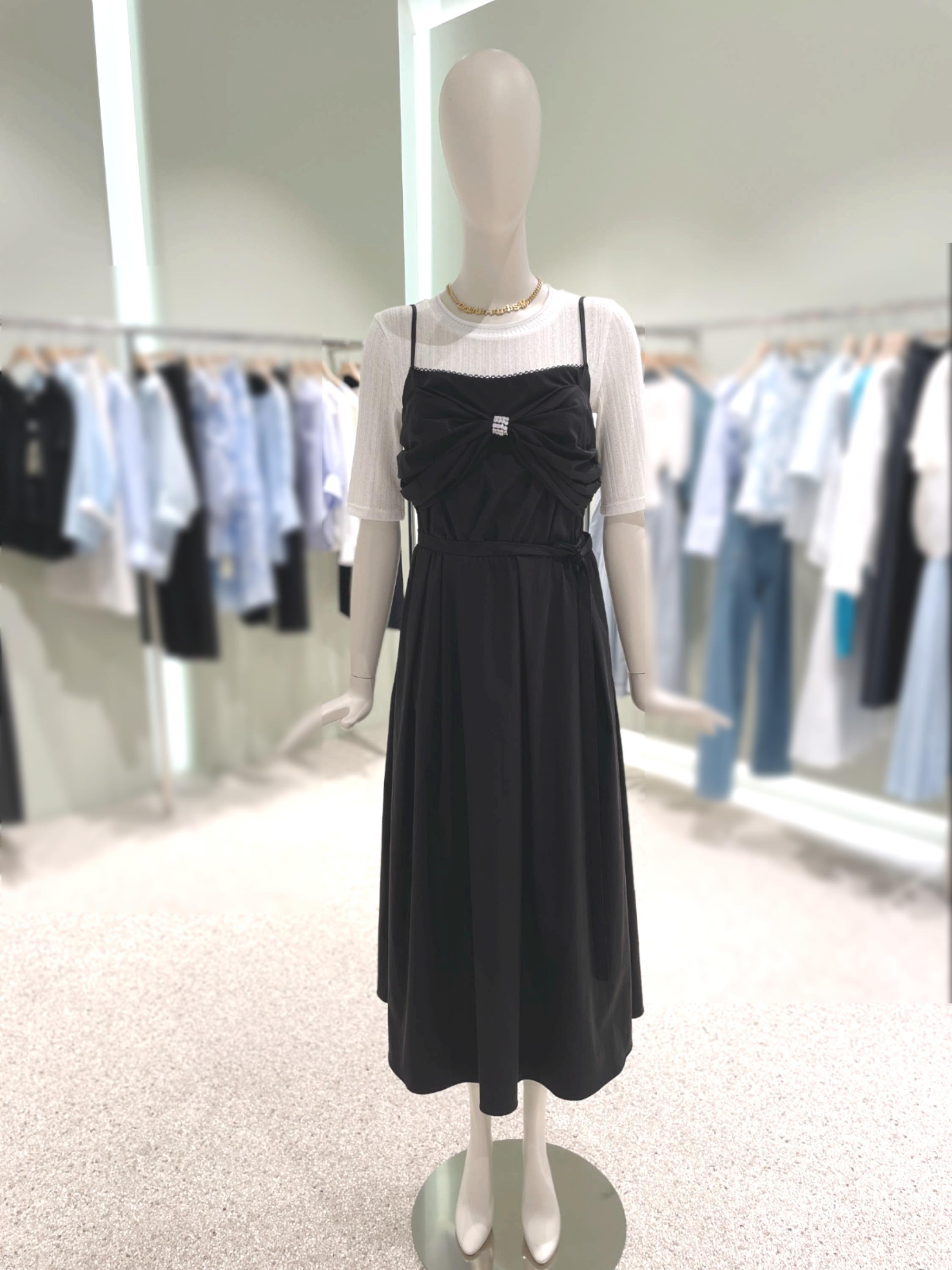 듀엘 (DEWL) ギャザーポイント ビスチェ ワンピース L253MSE005