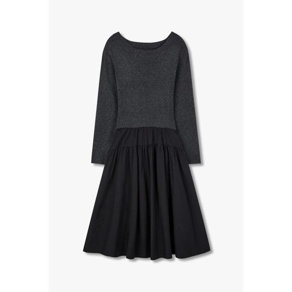 지컷 (g-cut) ニット プルオーバー ミックス フレア ワンピース 7254437101