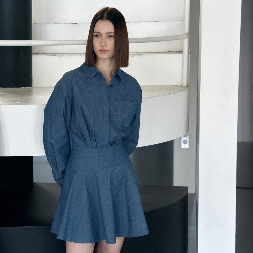 보카바카 (VOCAVACA) OTHEMENT シャツ フレア ドレス VC2512OP201M