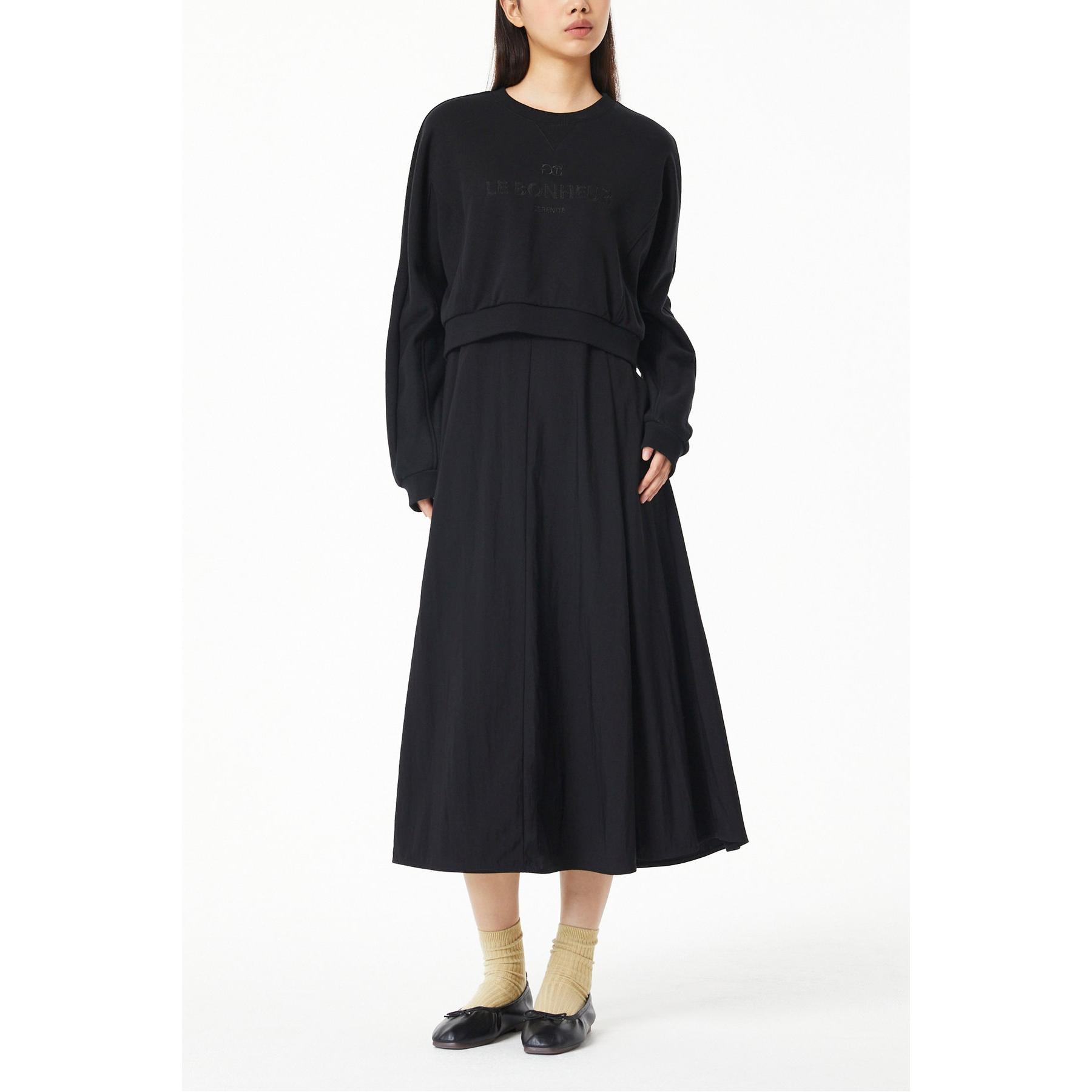 JIGOTT レイヤード スリーブレス ワンピース 7254337111