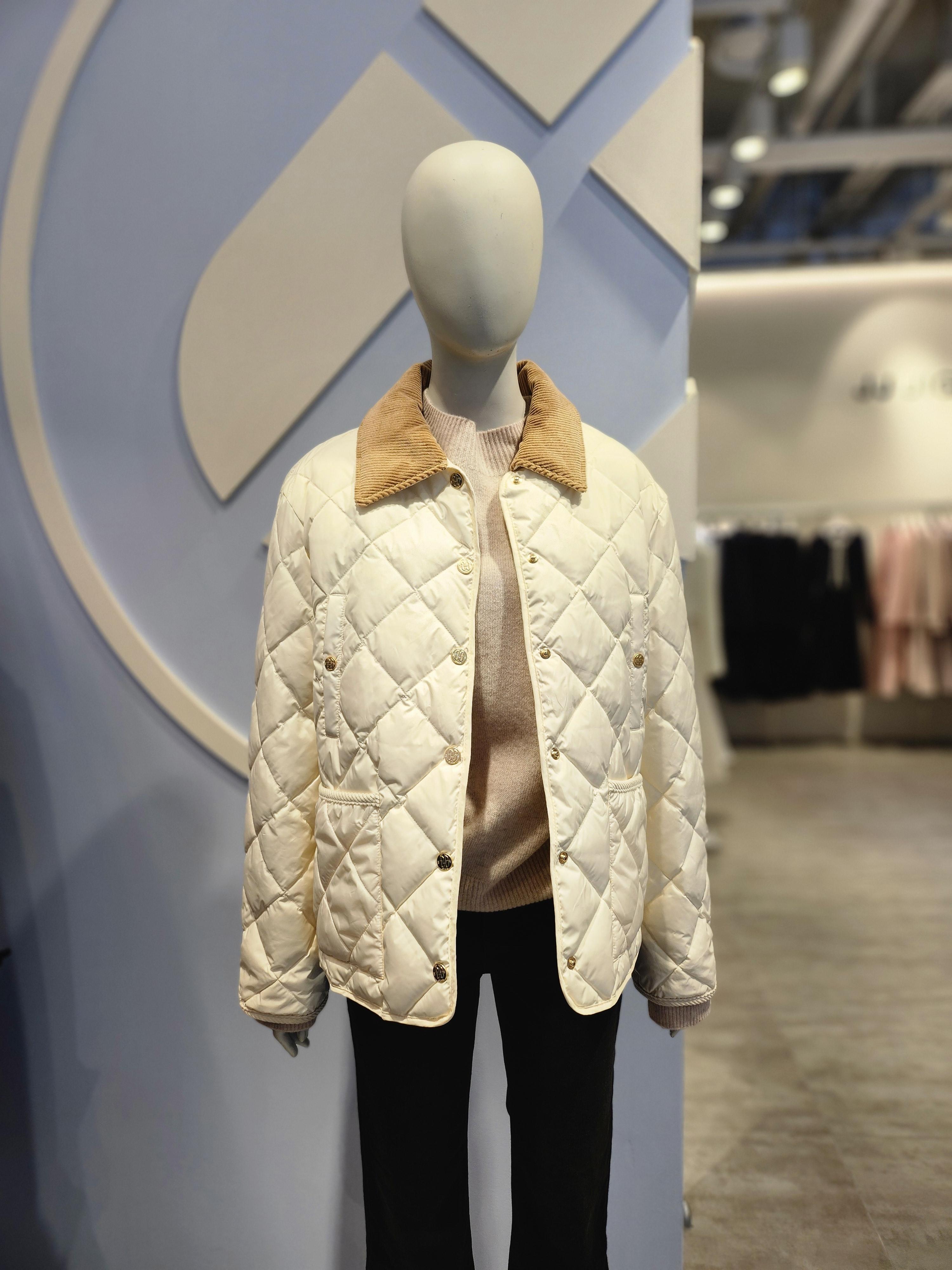 JJ JIGOTT コーデュロイカラー キルティング グースダウンジャンパー GPAM2PD911