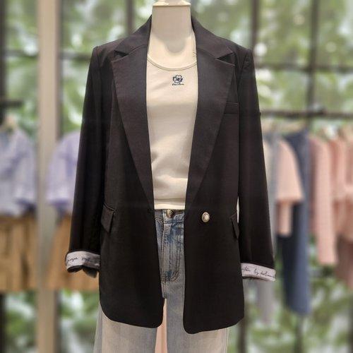 DEWL ターンアップ レタリング シングルジャケット D252MSF235