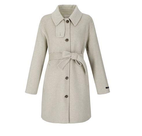 VISIT IN NEWYORK ハイネック ベルト ハンドメイド ハーフコート VBCHC92