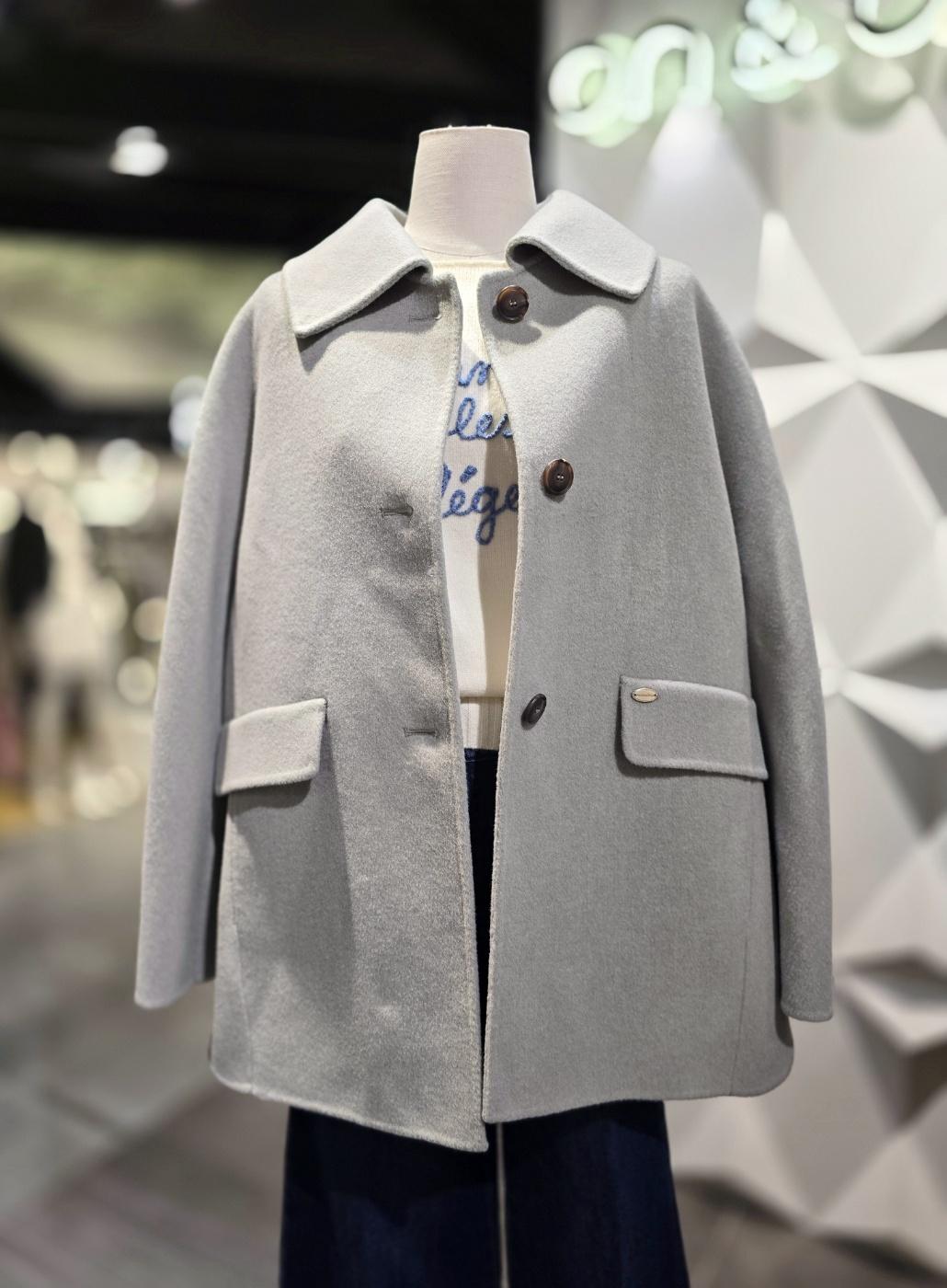 ON&ON カシミヤ混紡 ハーフコート NJW5WHA98