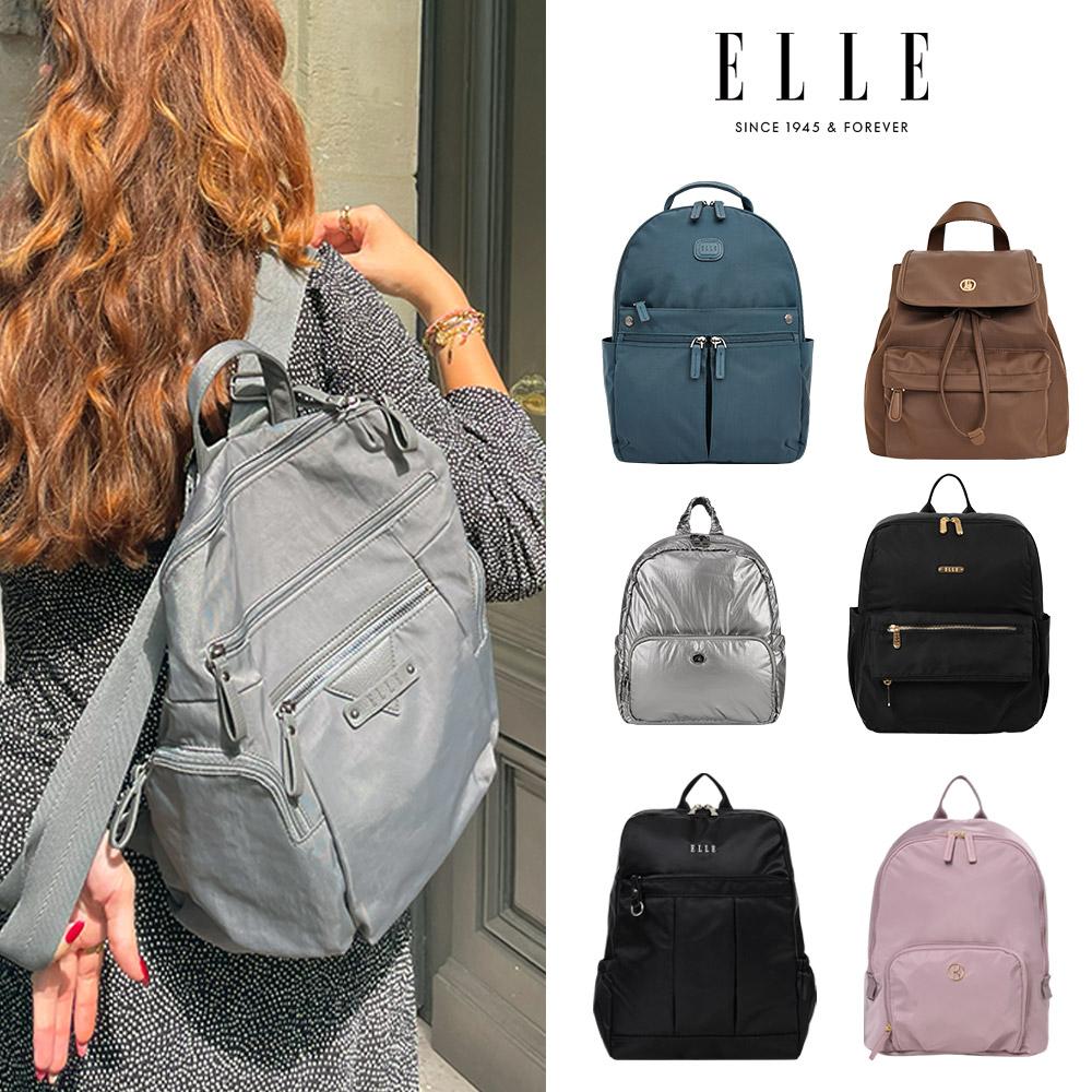 ELLE レディース バックパック ミニバックパック バッグ ナイロン デイリー 学生 ビジネスマン 軽量 ストリング 軽いパック