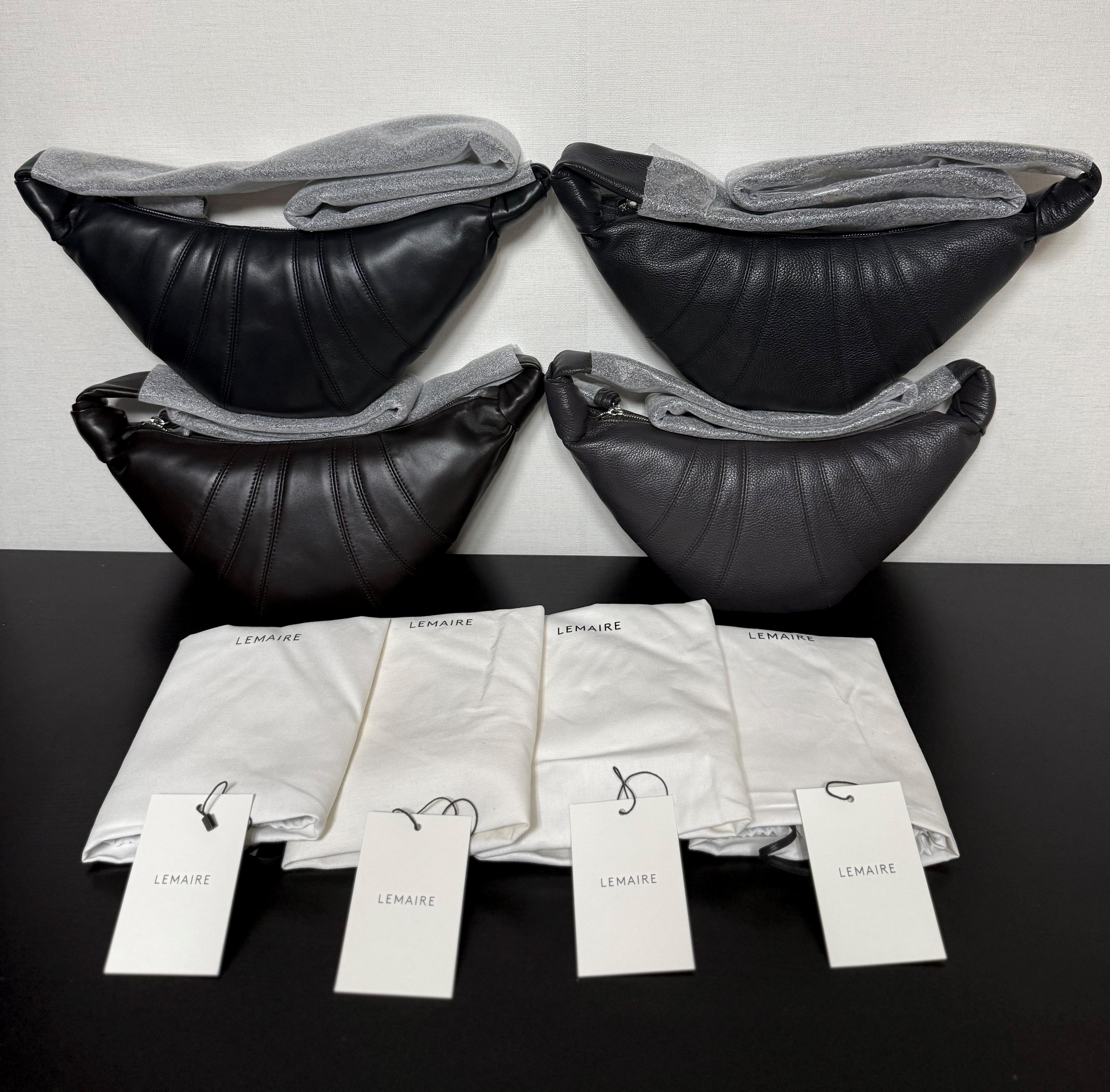 Lemaire バムバッグ スモール ミディアム ブラック ダークチョコレート BG0003 LL095 490 999 26SS