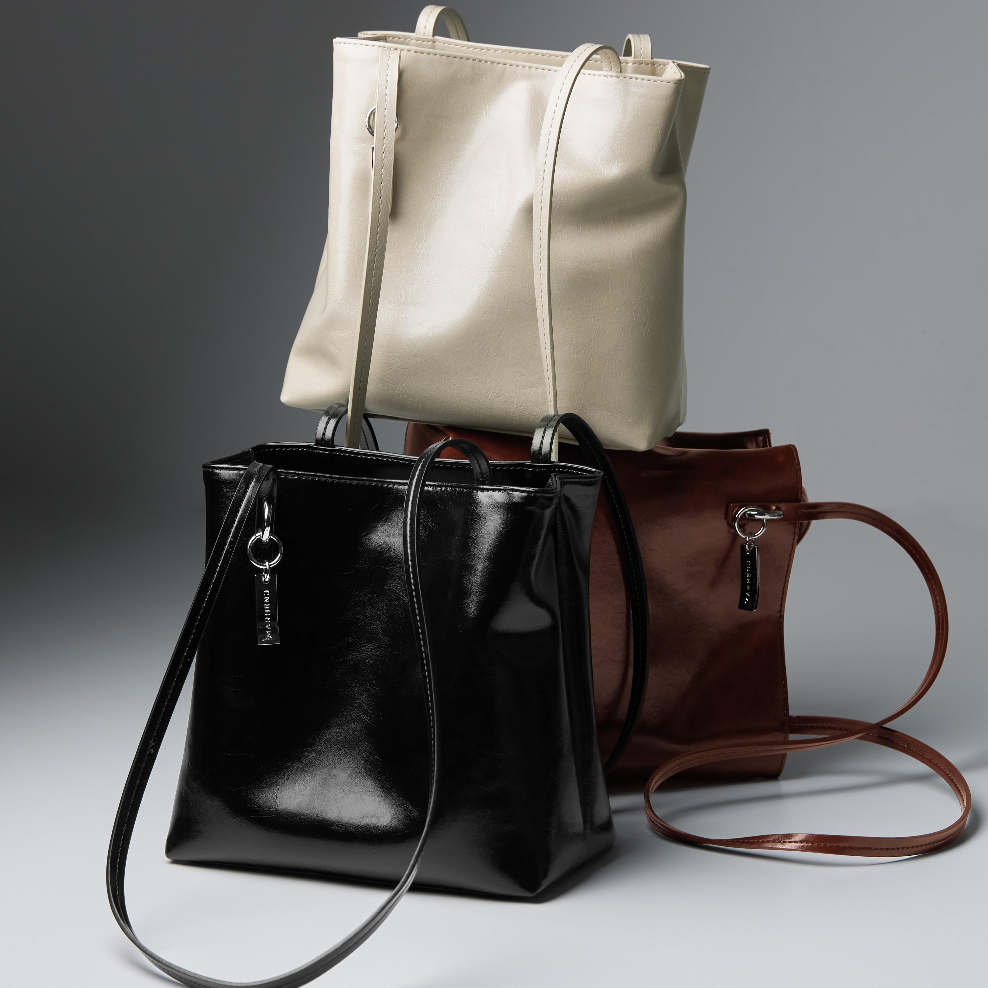 [MARHEN.J] ロメバッグ デイリー ミニ ショルダーバッグ バケット レディースバッグ 大学生 オフィス ビ-ガンレザー 3カラー