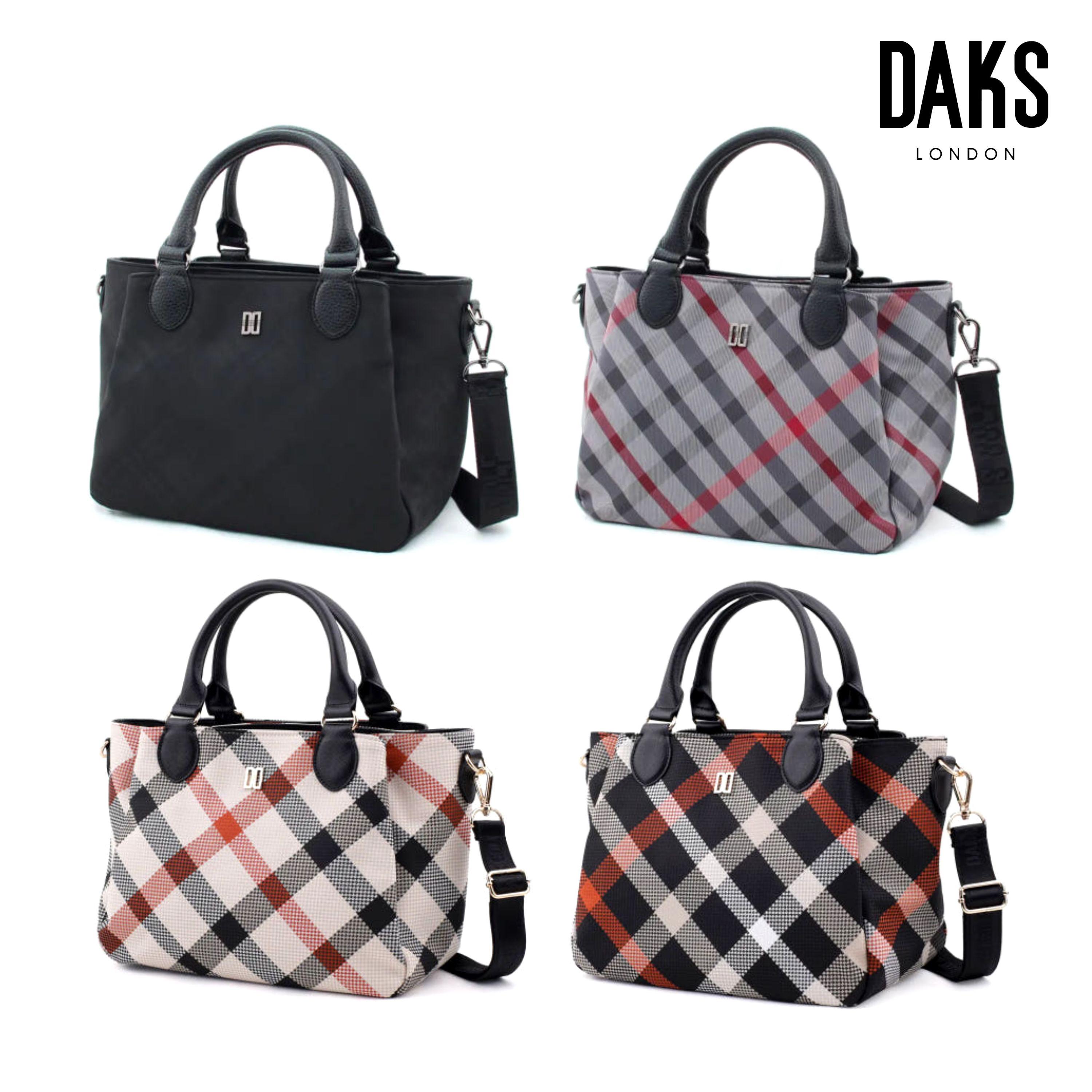 ダックス トートバッグ / レディース クロスボディバッグ兼用 / ナイロン / 軽量 チェックバッグ