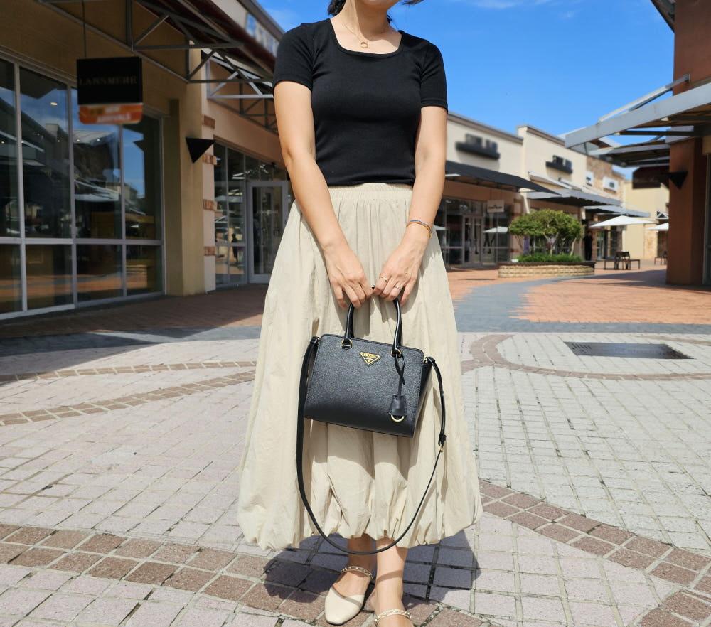 PRADA SAFFIANO 三角ロゴ トップハンドル ミニ トートバッグ ブラック 女性用ショルダーバッグ ブランドバッグ ギフト 1BA380