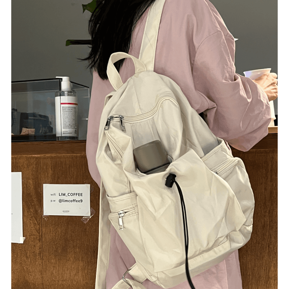 Dameur (ダメール) Pocono (ポコノ) タンブラーバックパック Mサイズ 軽量ナイロンバックパック 旅行カバン レディース デイリーバッグ