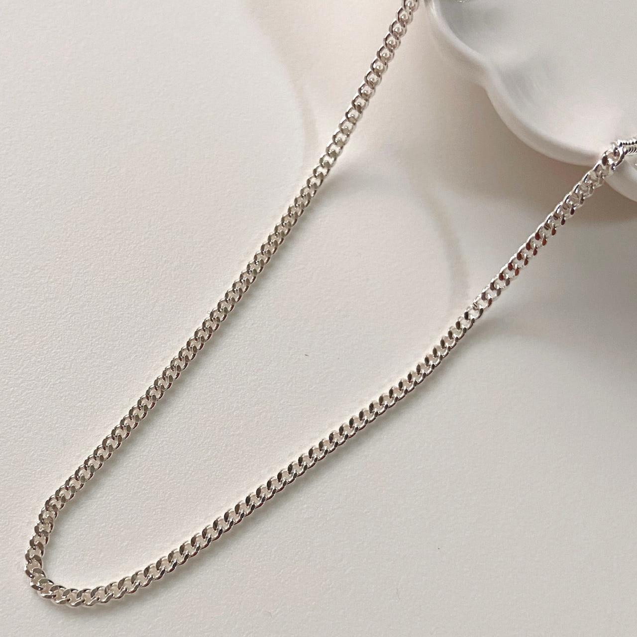 925 シルバー 2mm チェーン ネックレスチェーン 男女兼用