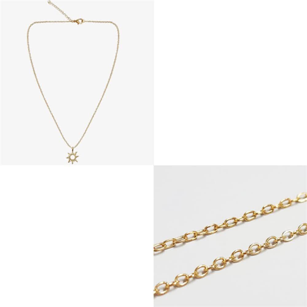 ビッグジョイ ミニマル ネックレス 太陽 アクセサリー ジュエリー レディース