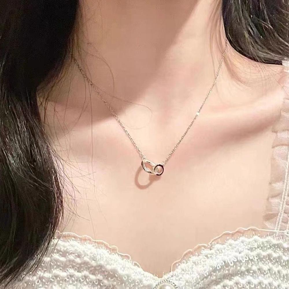 ROYALBELLE レディース シンプルペンダント スリムチェーンネックレス デイリールック アクセサリー M0072320