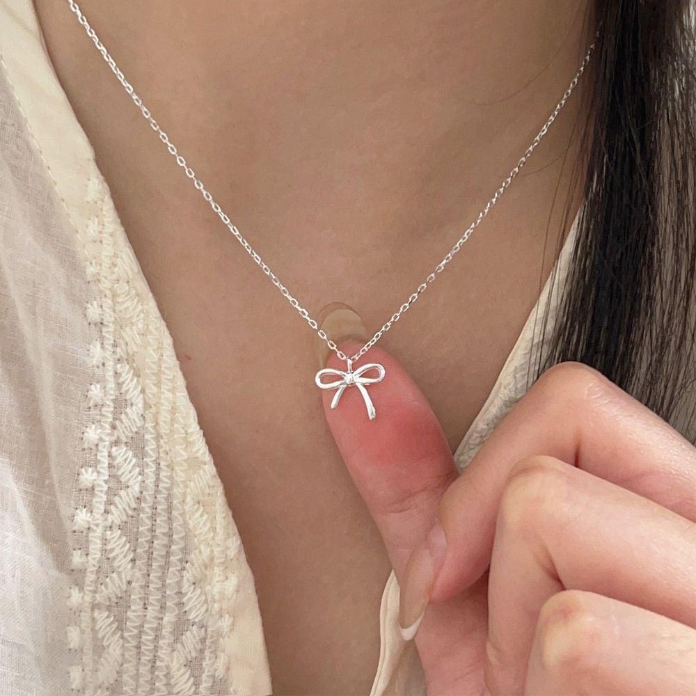 シンプルポイント レディースチェーンネックレス ファッションアクセサリー デイリールック