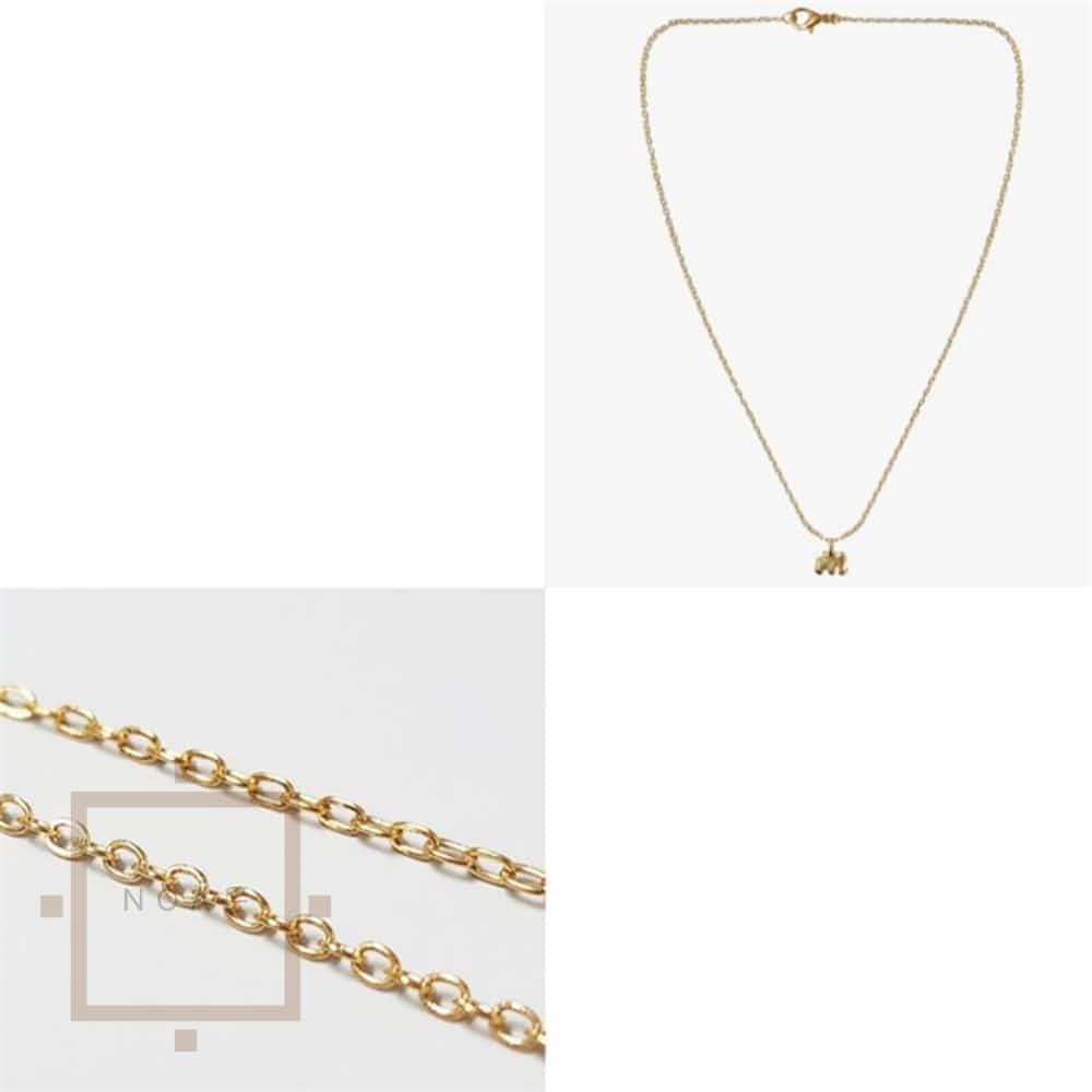 Noaon 彼女 アクセサリー ビューティー ミニマルネックレス 象