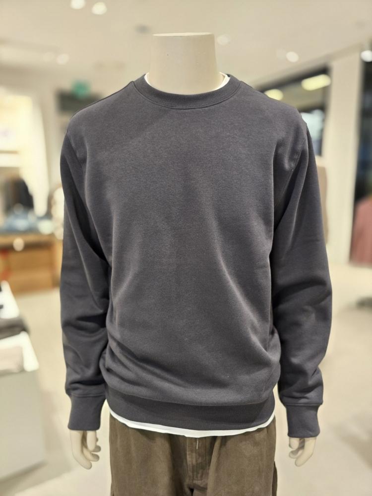 GIORDANO トレーナー メンズ 無地 長袖 Tシャツ スウェットシャツ 25510