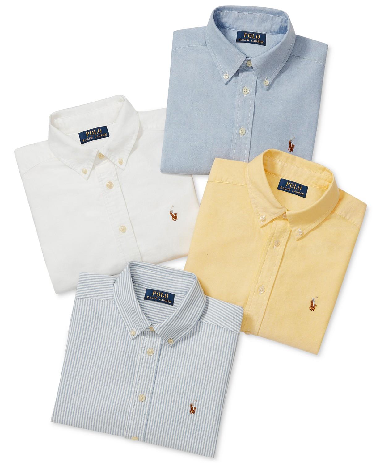 [ホットセール] POLO RALPH LAUREN BOYS 8-20 長袖 オックスフォードシャツ 4色