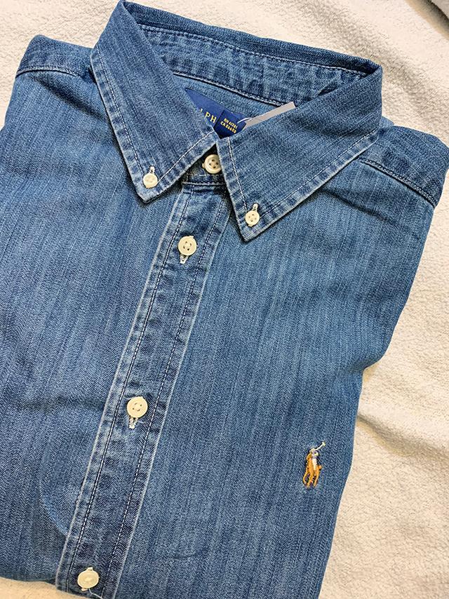 [ホットセール] POLO RALPH LAUREN BOYS 8-20 コットン シャンブレー デニムシャツ