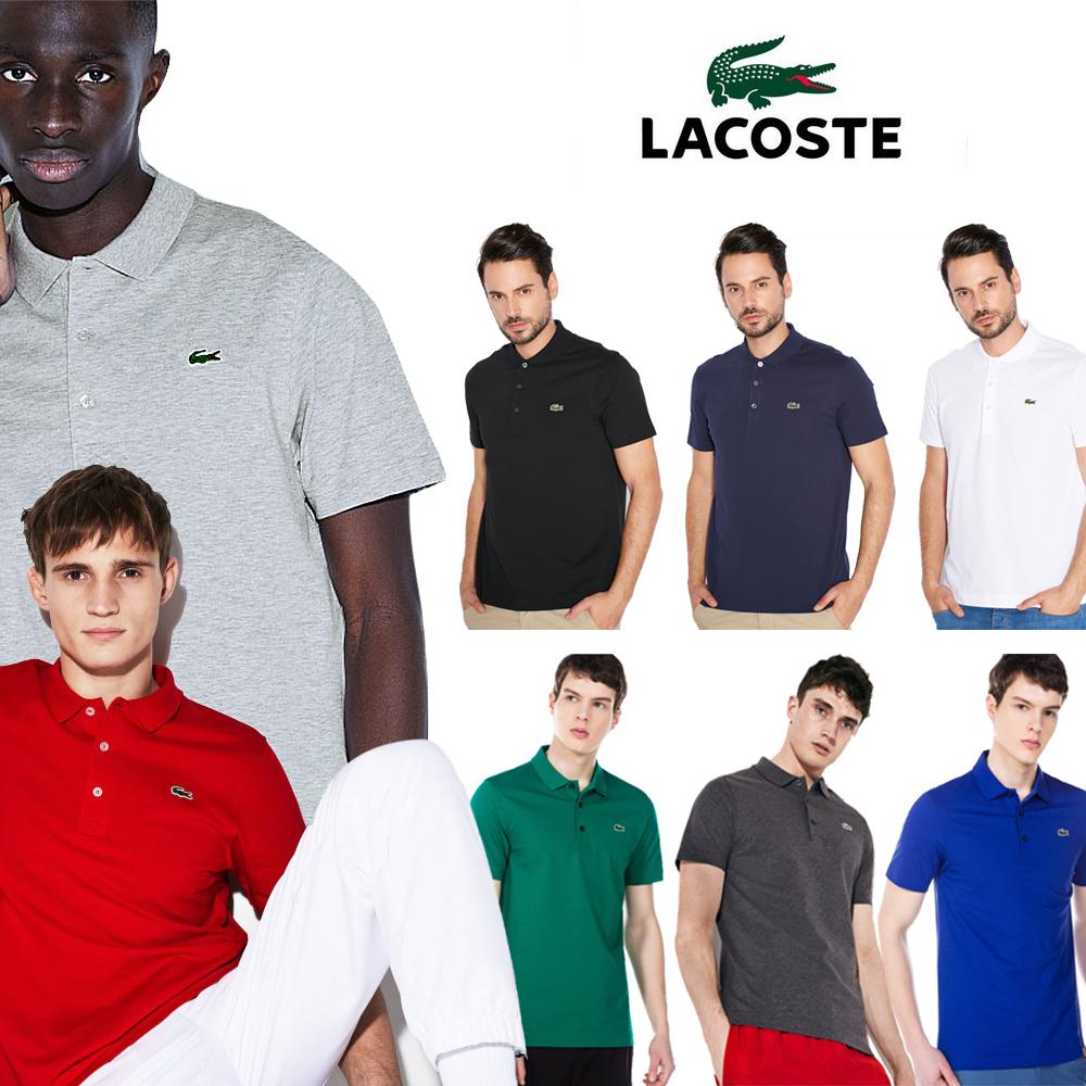 LACOSTE ウルトラライトコットン 半袖ポロシャツ ラウント