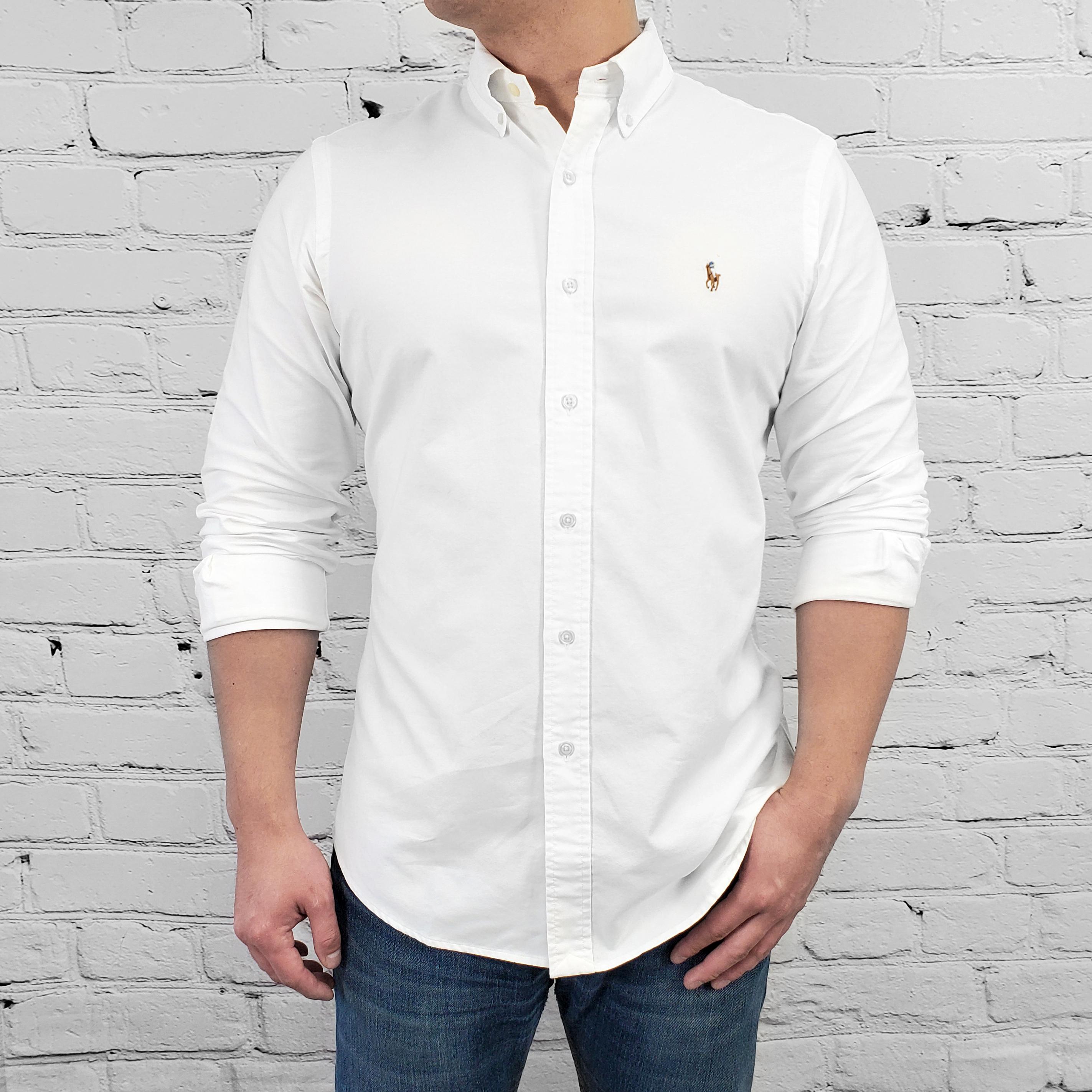 POLO RALPH LAUREN メンズ 長袖 オックスフォードシャツ クラシックフィット スリムフィット