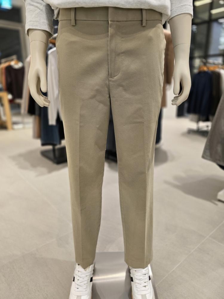 (GIORDANO) コットンパンツ リンクルフリー 春 メンズパンツ テーパードフィット チノパンツ 14501