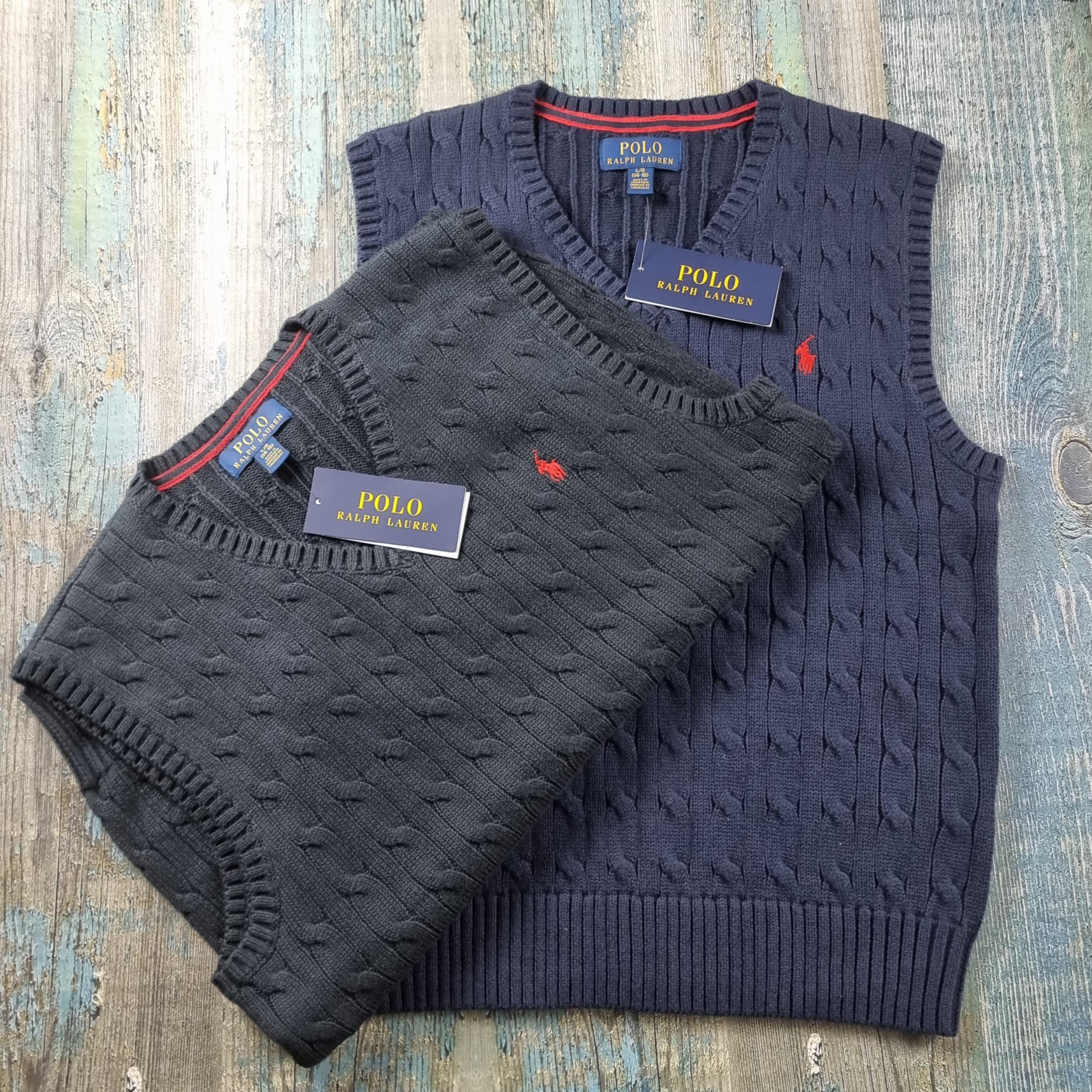 POLO BOYS ケーブルニット ベスト