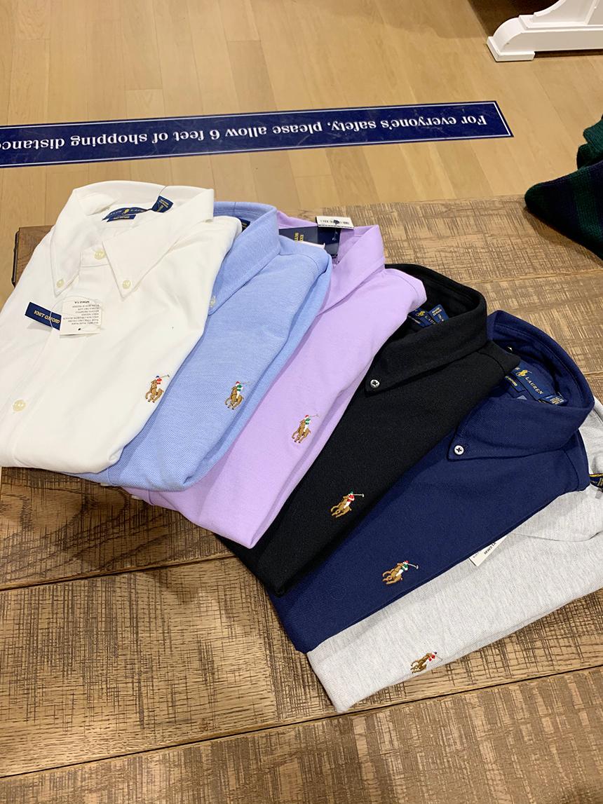 POLO RALPH LAUREN メンズ ボタンダウン ニット オックスフォード シャツ
