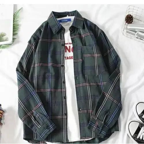 シャツ 長袖 メンズ 3カラー カジュアル デートルック 落ち着いた チェック