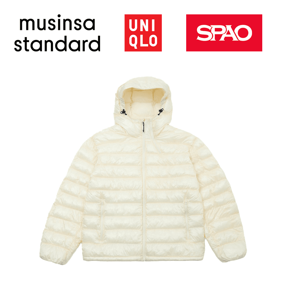 [国内店舗販売] SPAO ダウンジャケット ムタンダード デイリーパファージャケット ミニマル ショート丈 ダウンジャケット UNIQLO 軽量ダウン