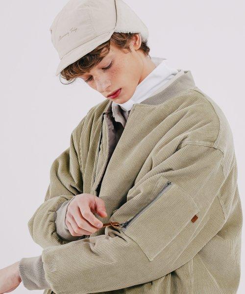 WV PROJECT(더블유브이프로젝트) タルト コーデュロイ ボンバージャケット ライトカーキ YSOT7446 2056049
