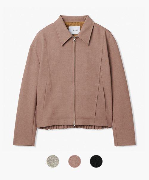 [LE MAD] ローカット 後ろゴム ショートジャケット - 3color LM23SS025