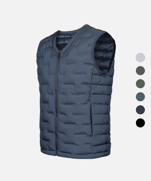 [EEZIBUY] Proud メンズ ウェルロン 軽量 パディング ベスト 6 Colors AB23V006M