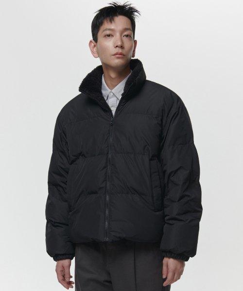 무신사스탠다드 デイリーパファージャケット リバーシブルフリースショート