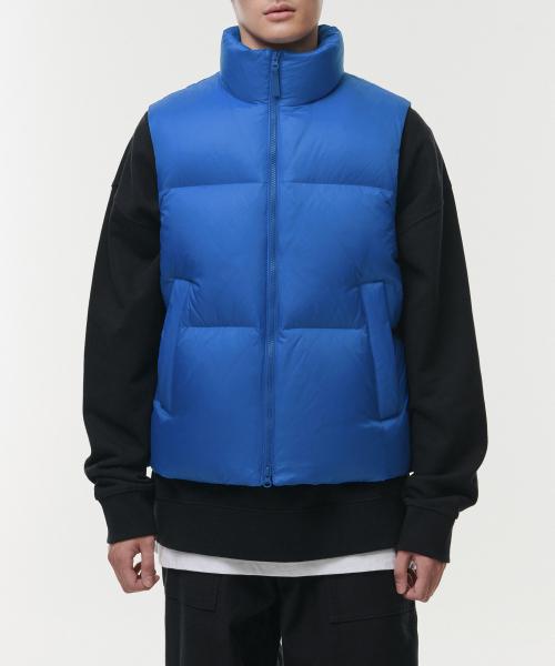 [무신사 스탠다드] リップストップ ダウン プーファー パディング ベスト [ブルー] MMCDV7Z07-BL