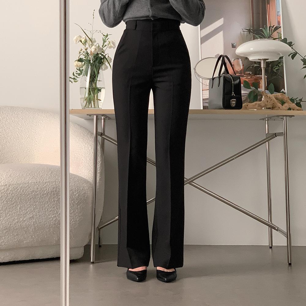 ロゼネンハイム リラックスド-フレア トラウザー (ブラック)